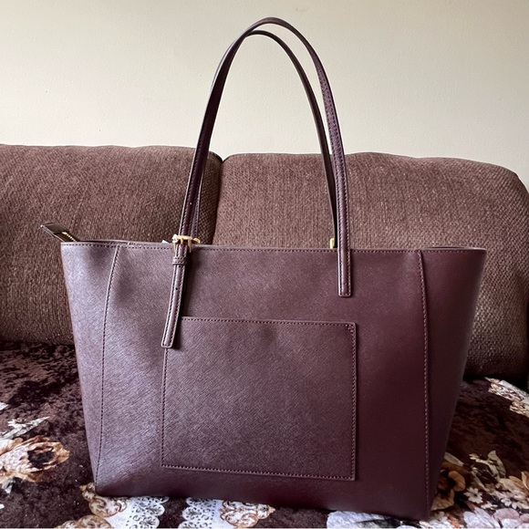 TORY BURCH Large Emerson Saffiano Leather Tote Bag With Removable Tassel NWT - Picture 15 of 16